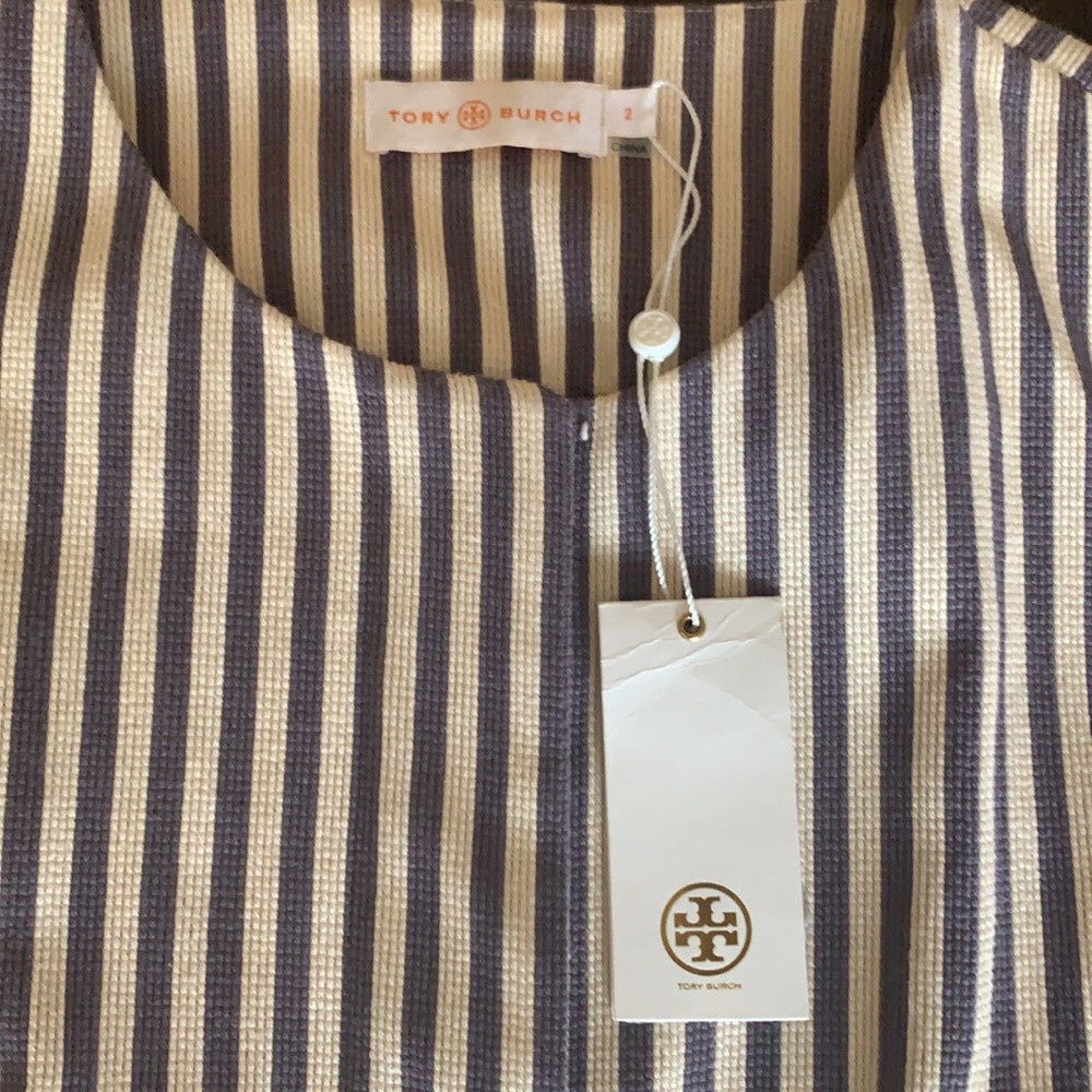 Tory Burch Rene Striped Jacket - Picture 5 of 11